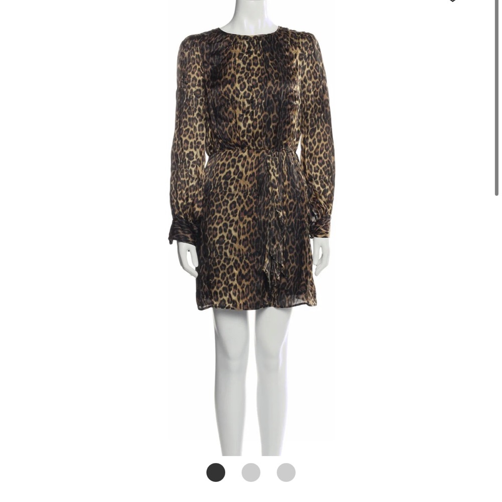 The Kooples silk cheetah mini dress